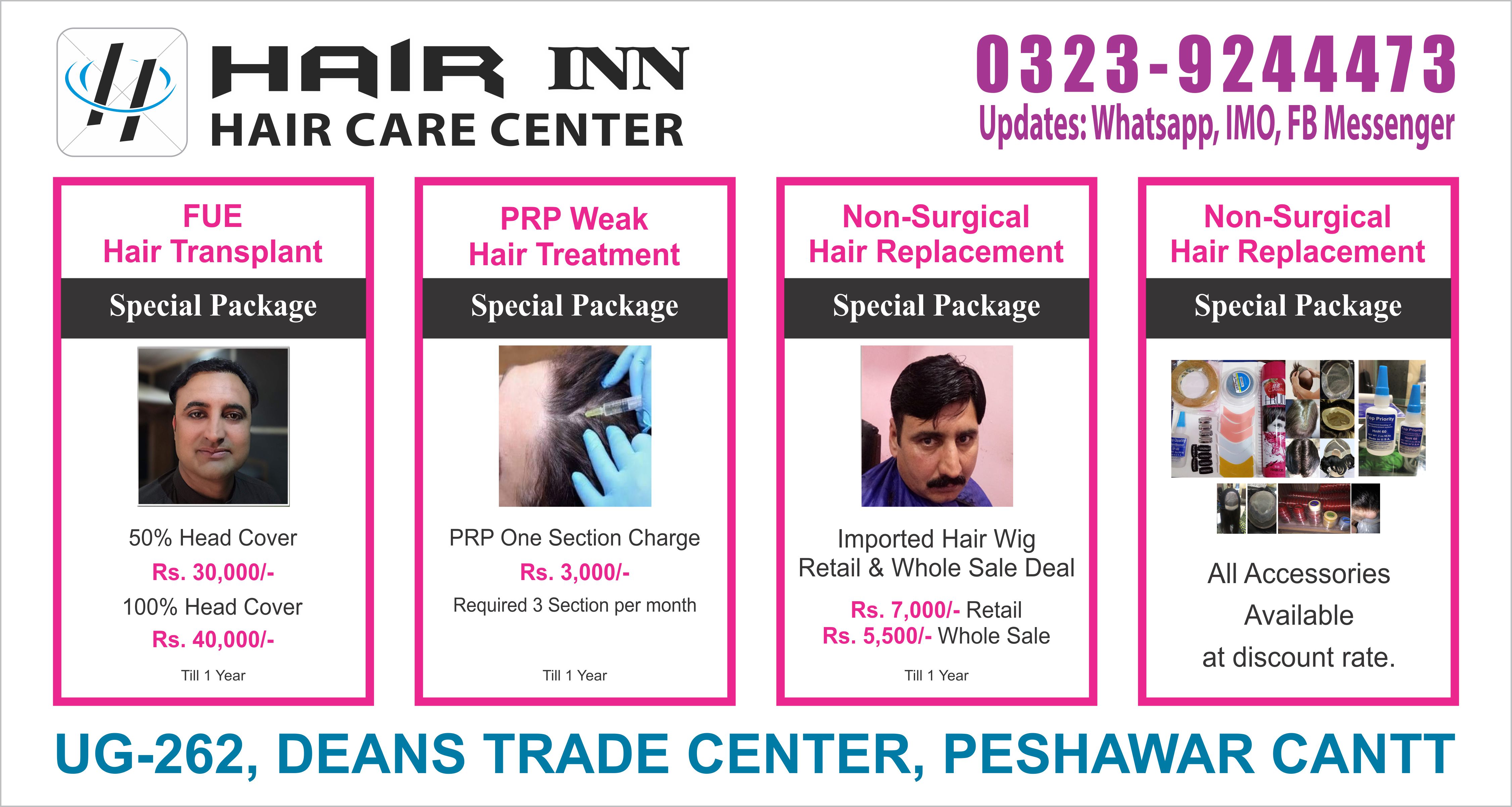 Welcome - Hair INN Hair Transplant in Peshawar, Hair Transplant Peshawar